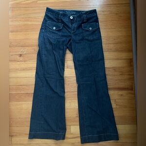 Women’s Dark Blue Banana Republic Urban Flared Leg Jeans